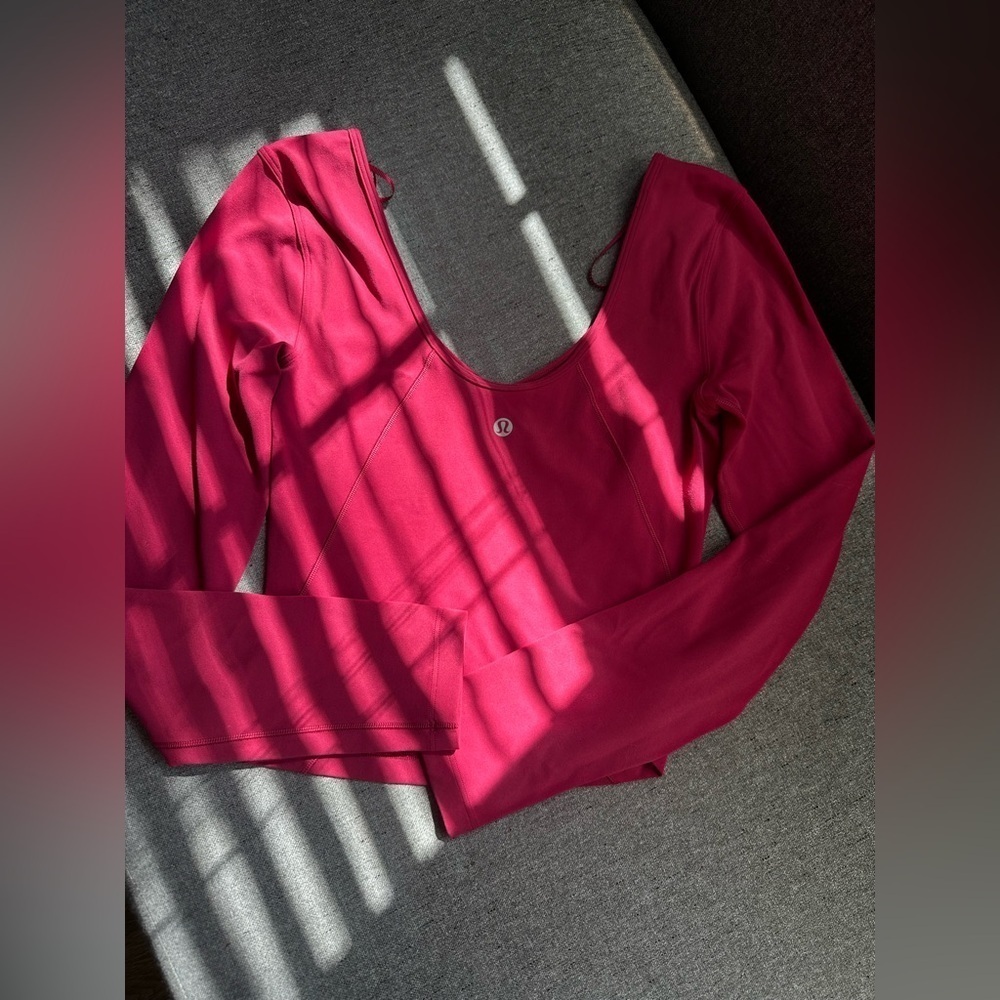 Lululemon Align Women's Burgundy  Crop-top Size 2 - Picture 9 of 9